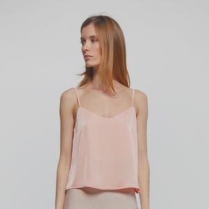 J. Crew peach/pink nude silk Camisole with adjustable straps women's size small